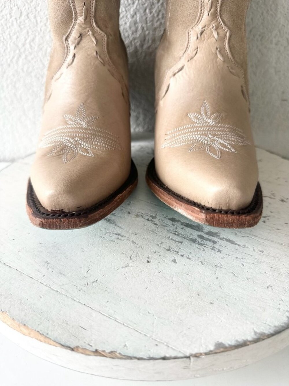 Lane Tessa Knee High Machiatto Cowboy Boots Western Cowgirl Tall Snip Toe Size 7 - Picture 7 of 12